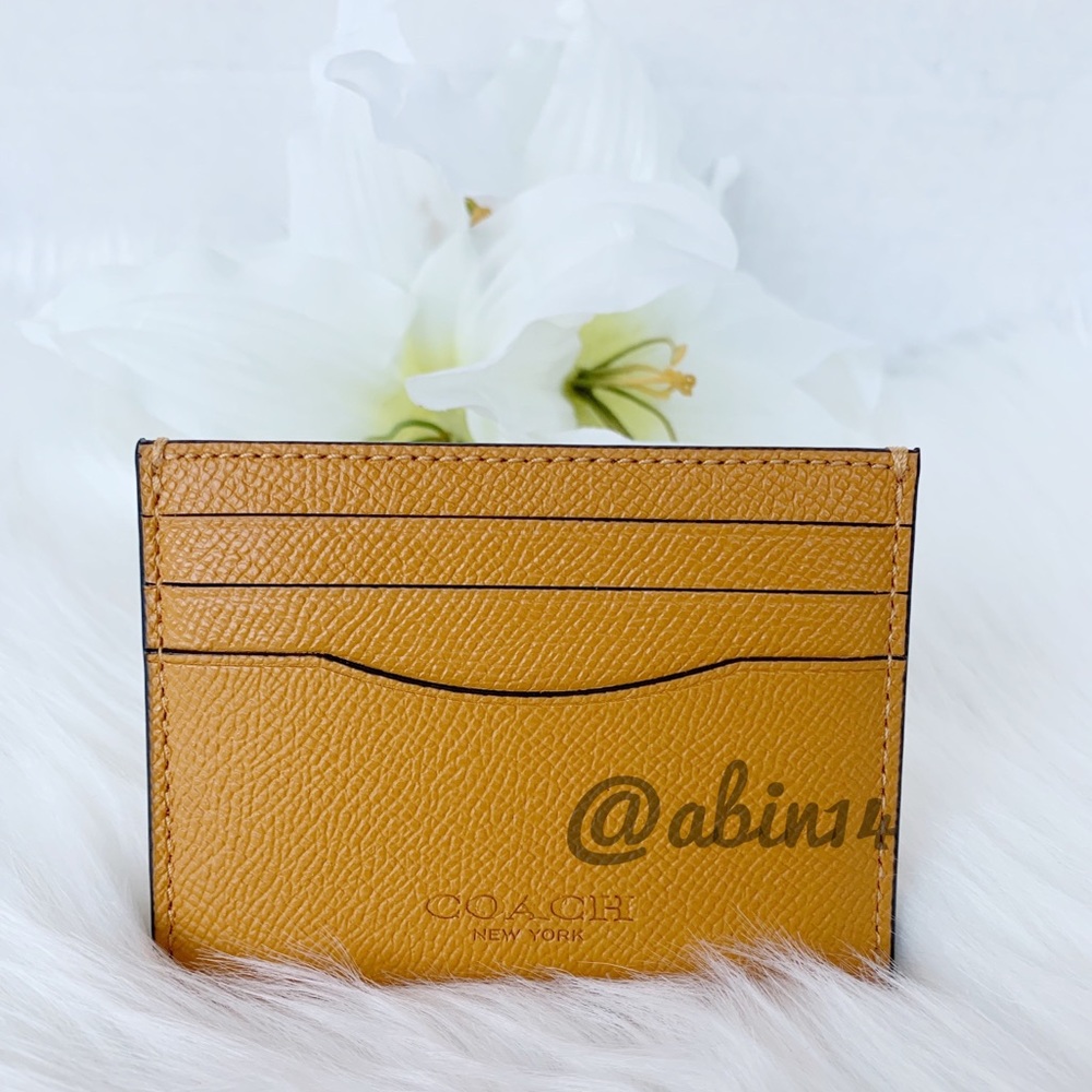 NWT Coach Leather Card Case Wallet
